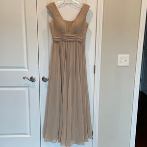 Like New Kanali K Champagne A Line Formal Dress